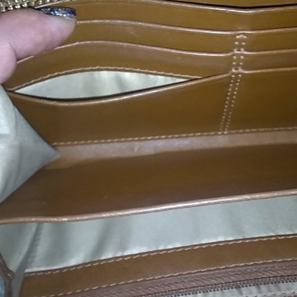VINTAGE Coach Wallet Crocodile Embossed Leather - Picture 6 of 10